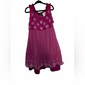 Disney Hannah Montana Pink Embroidered Dress – Girls Size 7